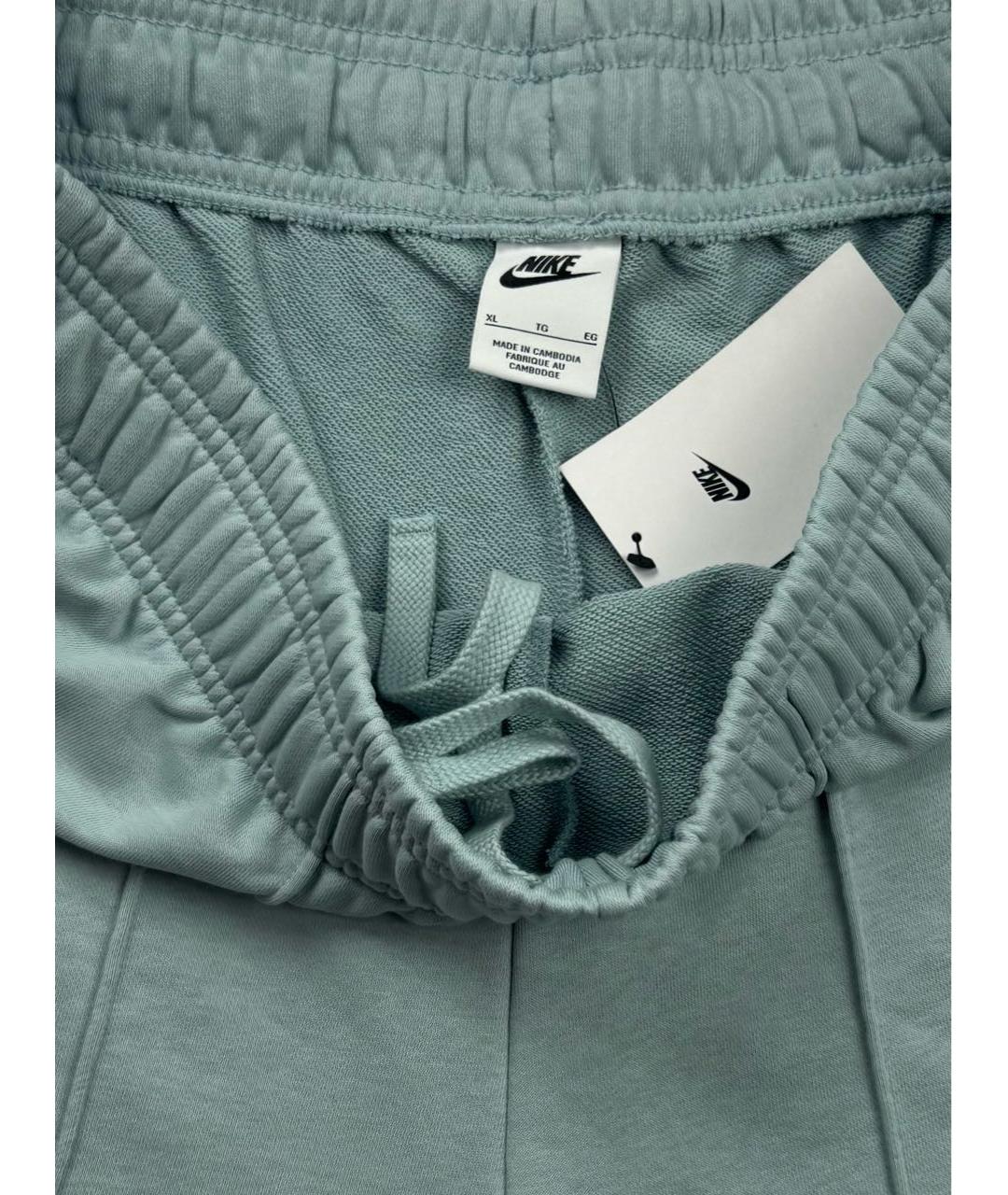 NIKE Бирюзовые хлопковые шорты, фото 4