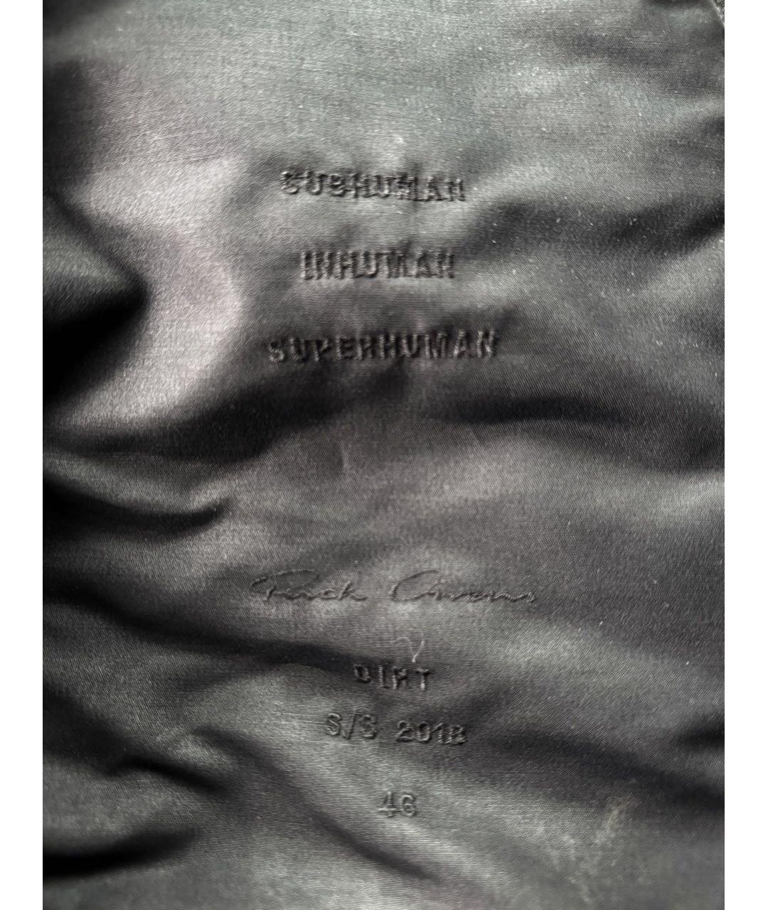 RICK OWENS Черная полиамидовая парка, фото 6