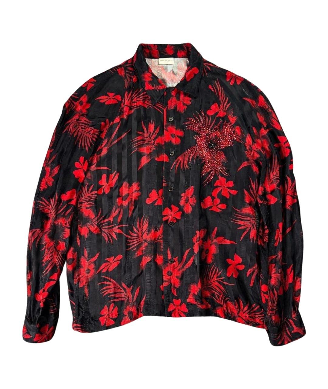 DRIES VAN NOTEN Красная кэжуал рубашка, фото 1