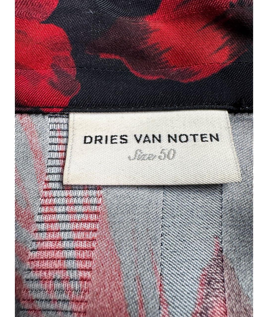 DRIES VAN NOTEN Красная кэжуал рубашка, фото 6