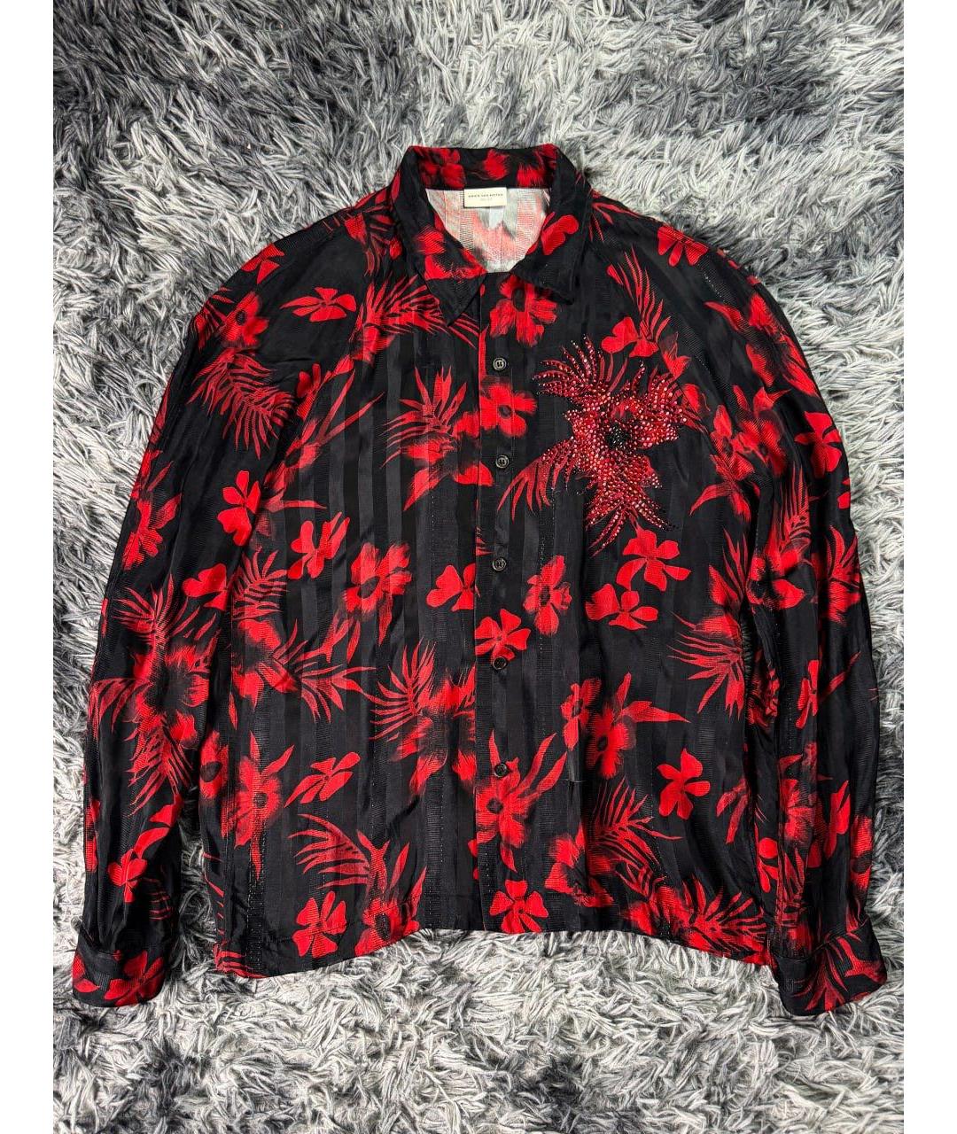 DRIES VAN NOTEN Красная кэжуал рубашка, фото 7