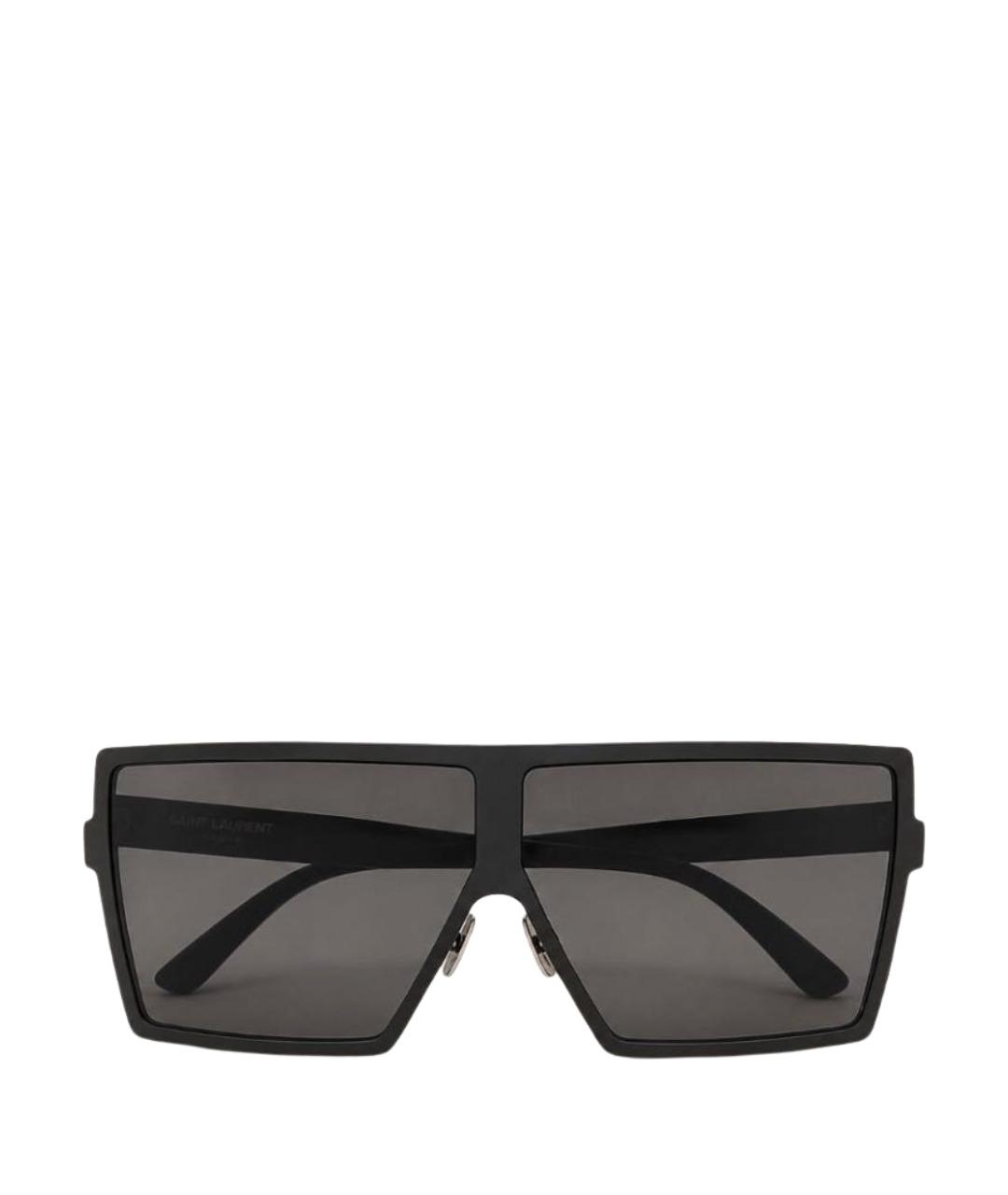 SAINT LAURENT Черные пластиковые солнцезащитные очки, фото 1