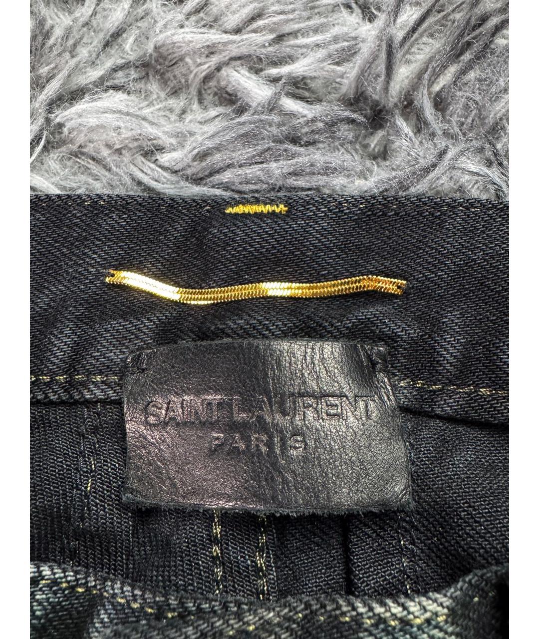 SAINT LAURENT Черные хлопковые джинсы скинни, фото 6
