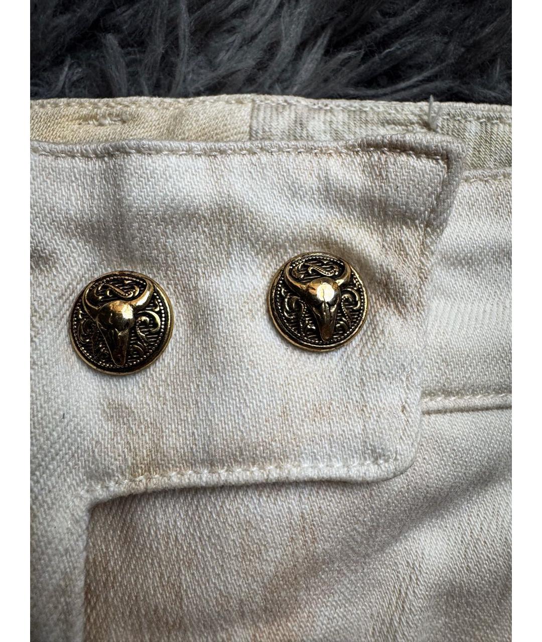 BALMAIN Бежевые хлопковые джинсы скинни, фото 7