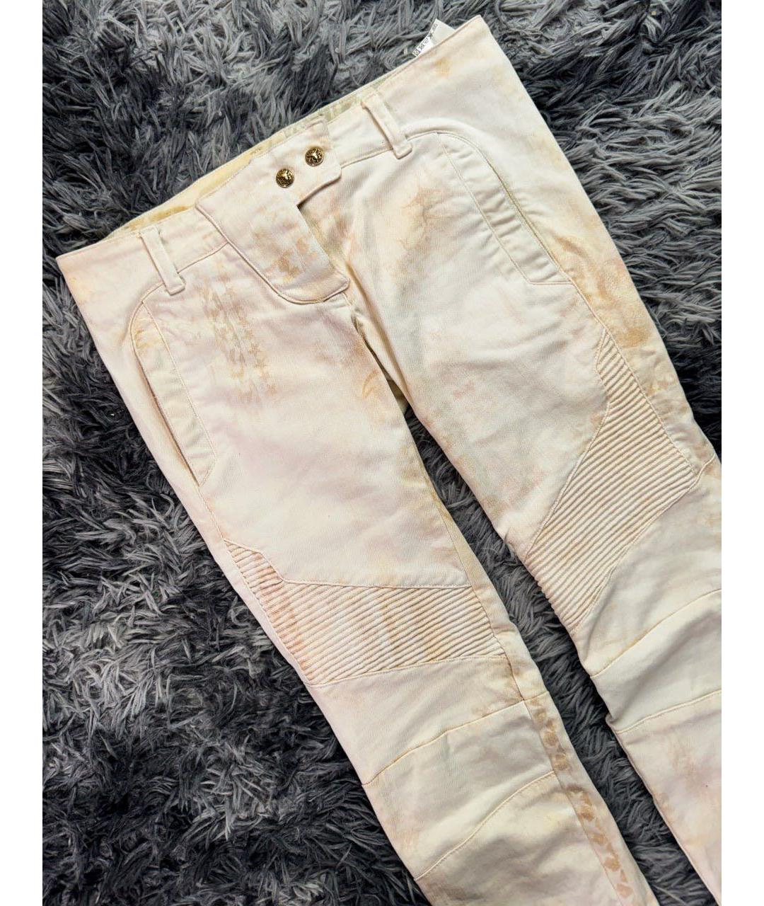 BALMAIN Бежевые хлопковые джинсы скинни, фото 4