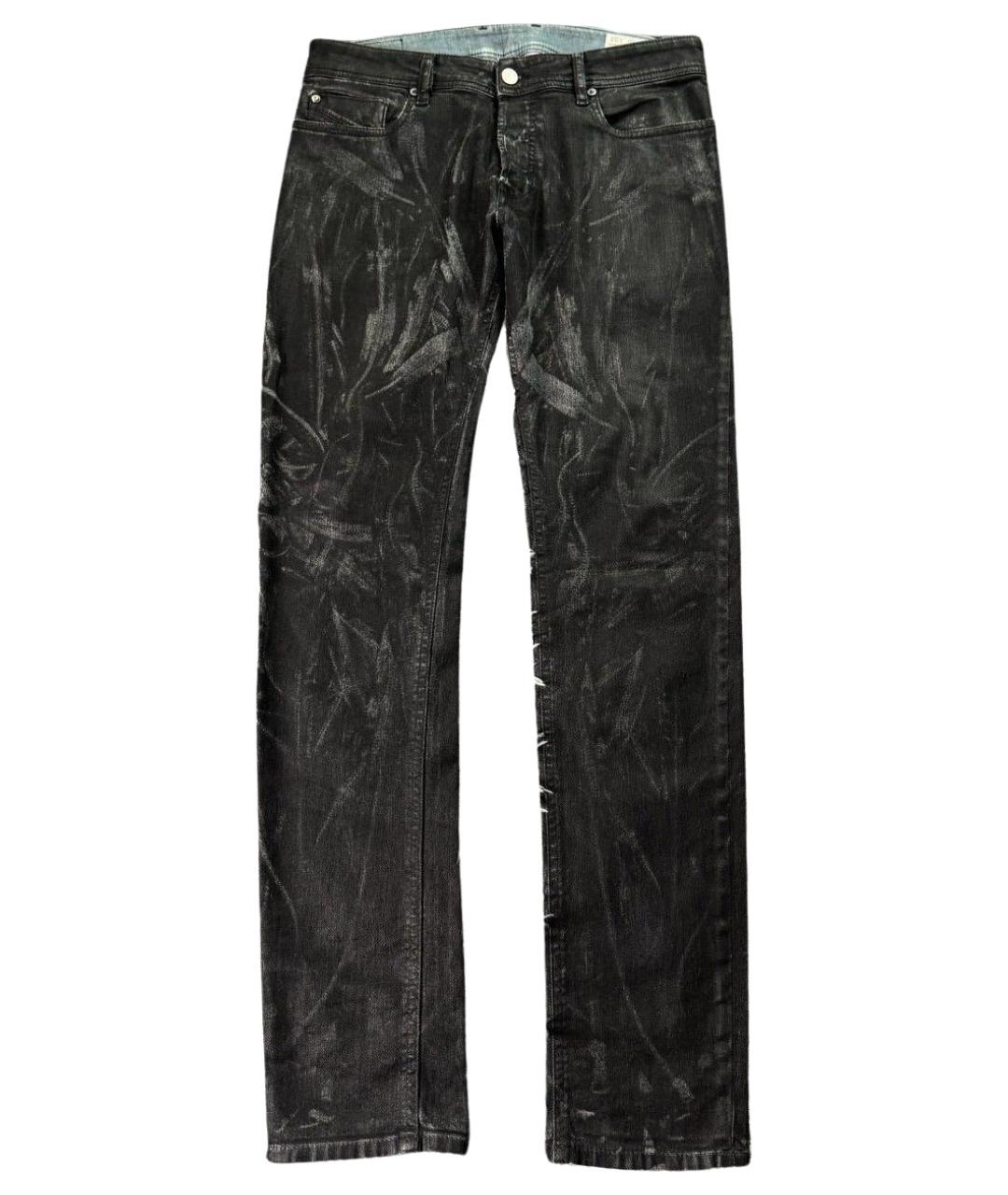 DIESEL Черные хлопковые джинсы скинни, фото 1