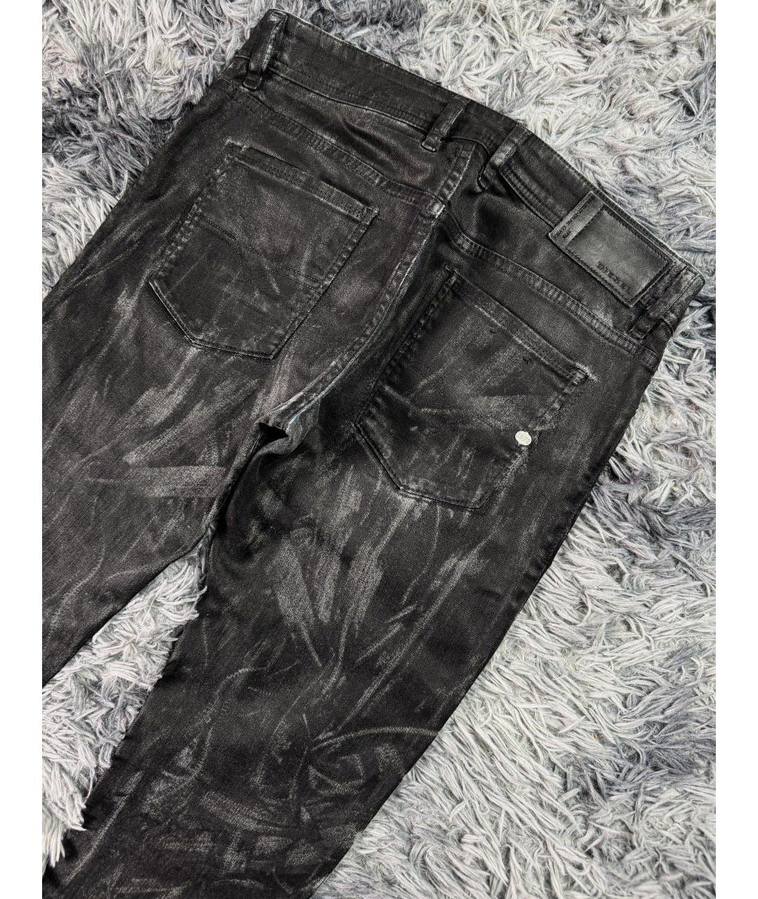 DIESEL Черные хлопковые джинсы скинни, фото 3