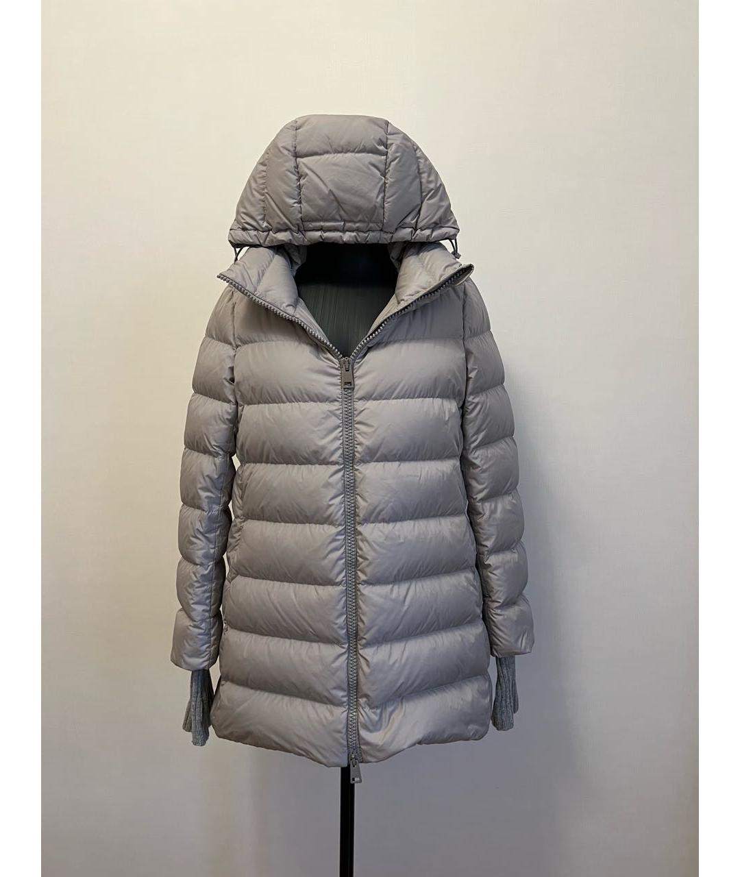 HERNO Бежевый полиамидовый пуховик, фото 3
