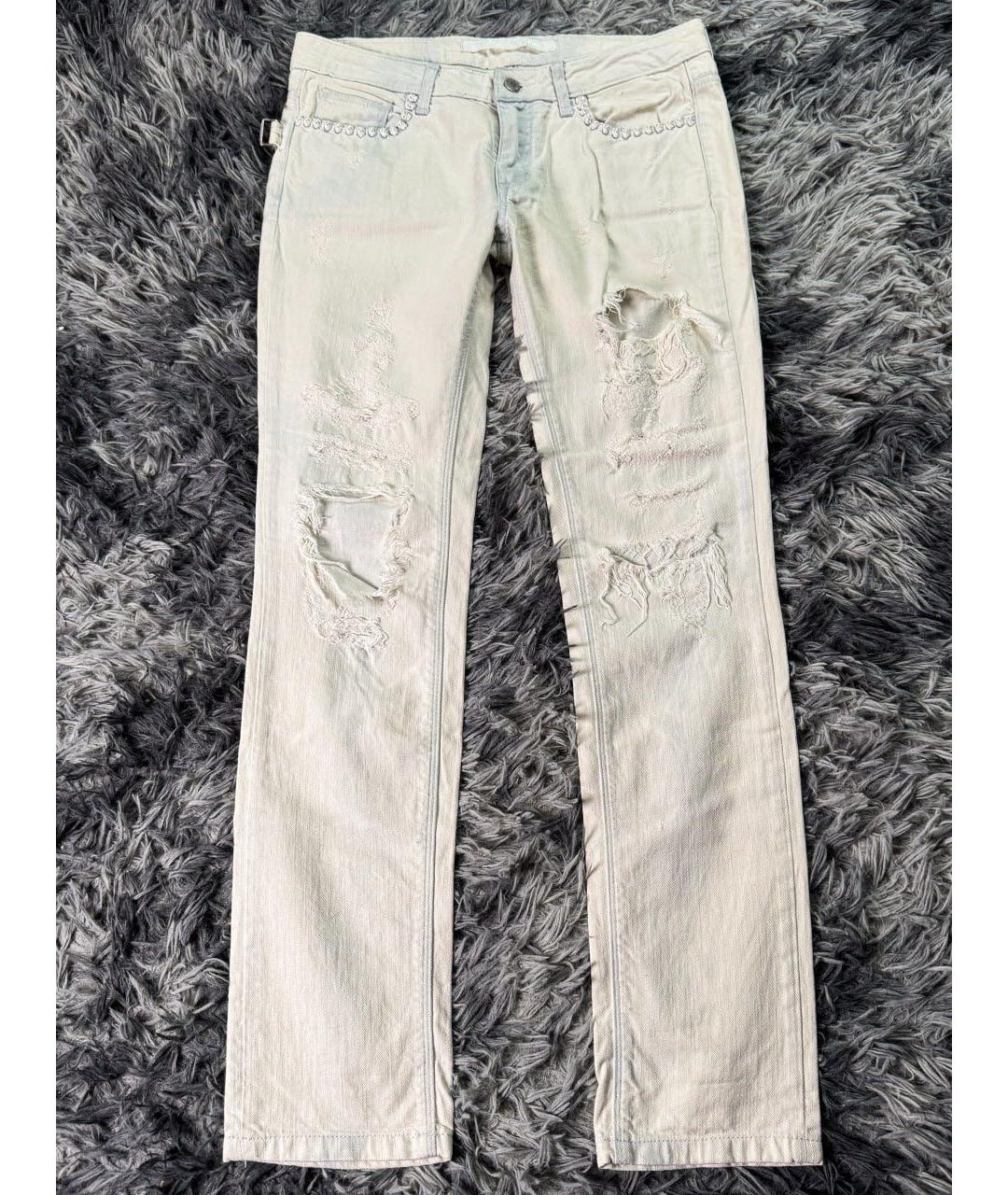 ZADIG & VOLTAIRE Белые хлопковые джинсы скинни, фото 8