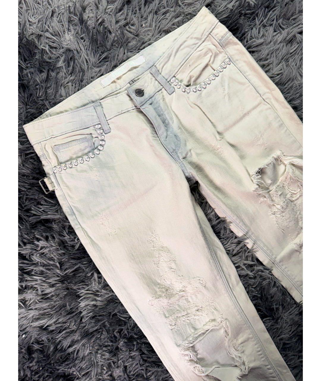 ZADIG & VOLTAIRE Белые хлопковые джинсы скинни, фото 4