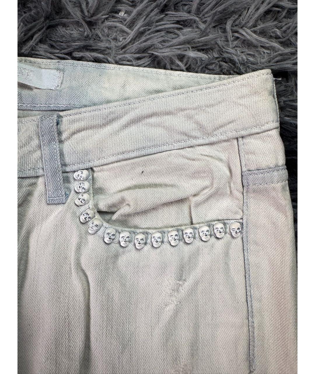 ZADIG & VOLTAIRE Белые хлопковые джинсы скинни, фото 6