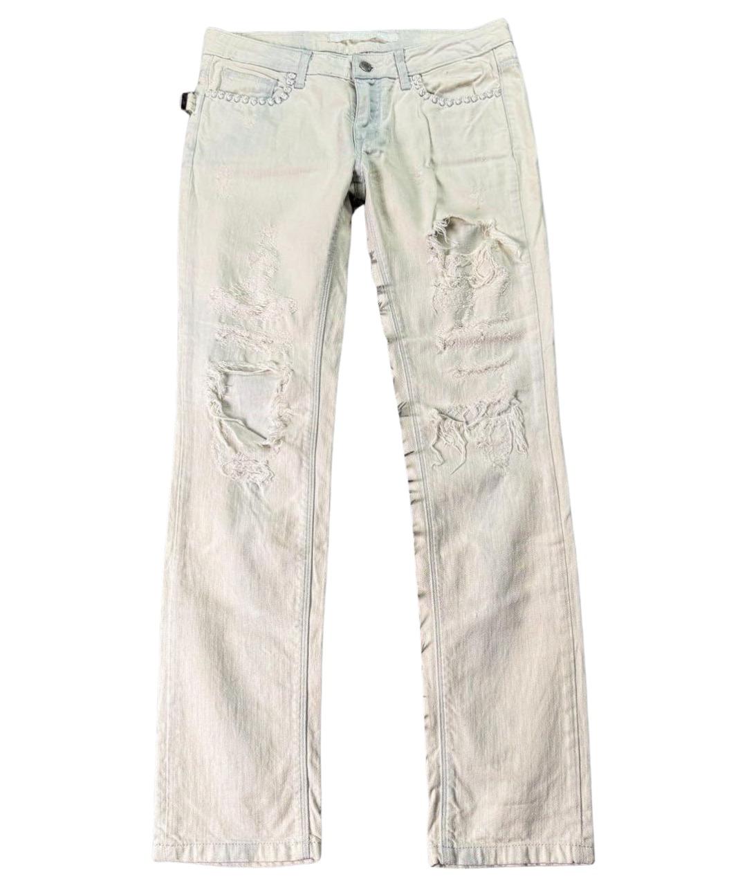 ZADIG & VOLTAIRE Белые хлопковые джинсы скинни, фото 1