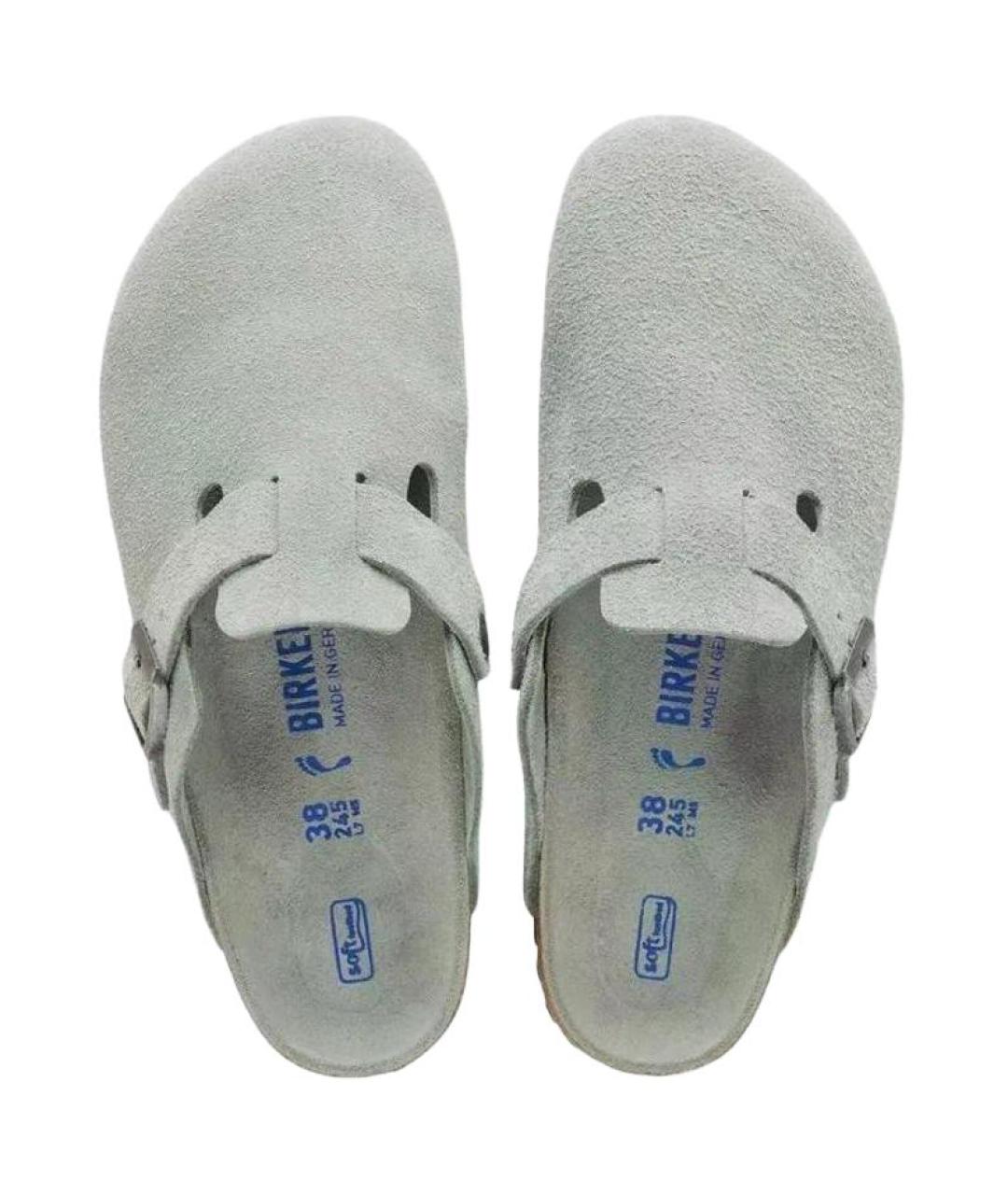 BIRKENSTOCK Зеленые замшевые сандалии, фото 3