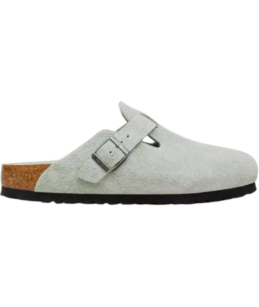 BIRKENSTOCK Зеленые замшевые сандалии, фото 2