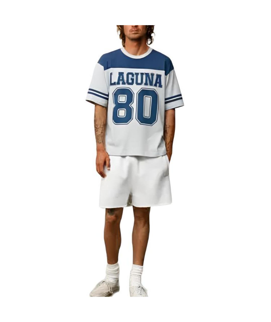 STUSSY Серая хлопковая футболка, фото 3
