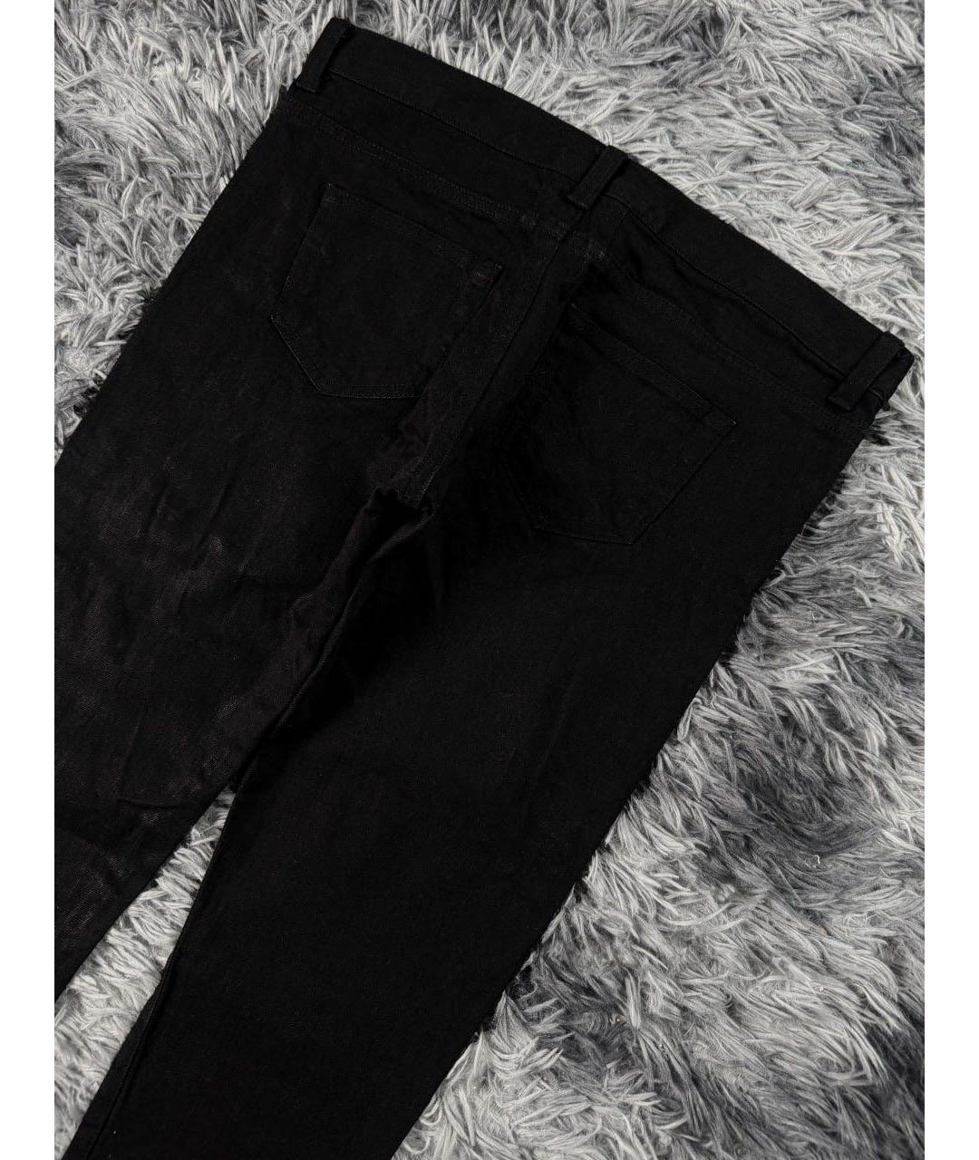 SAINT LAURENT Черные хлопковые джинсы скинни, фото 3