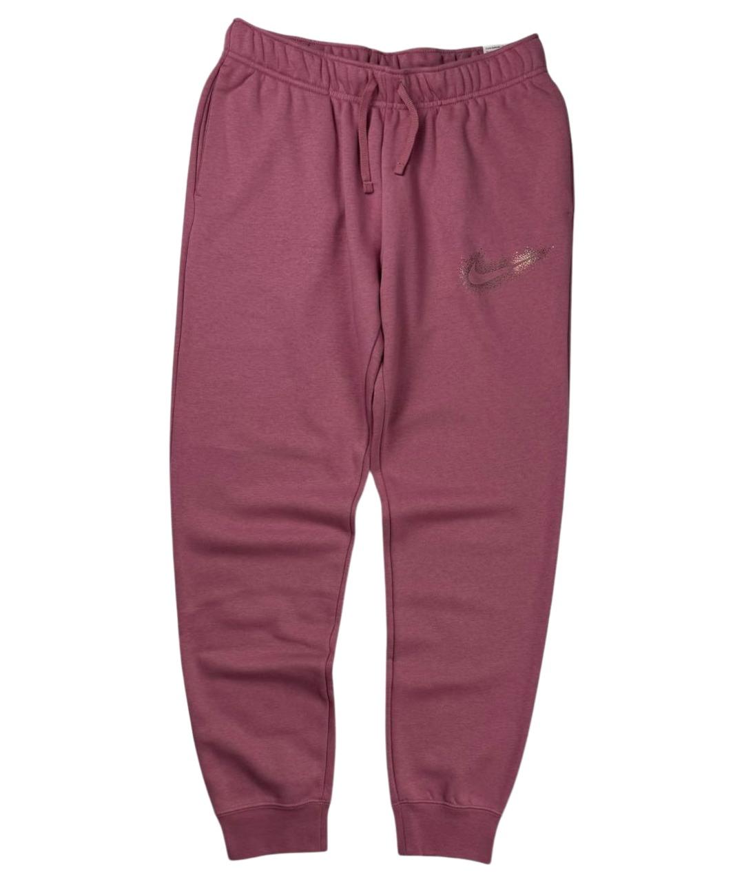NIKE Розовые хлопковые спортивные брюки и шорты, фото 1