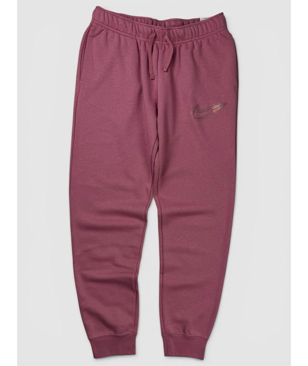 NIKE Розовые хлопковые спортивные брюки и шорты, фото 6