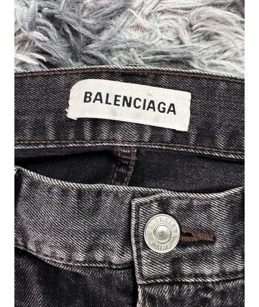 BALENCIAGA Серые хлопковые джинсы, фото 6