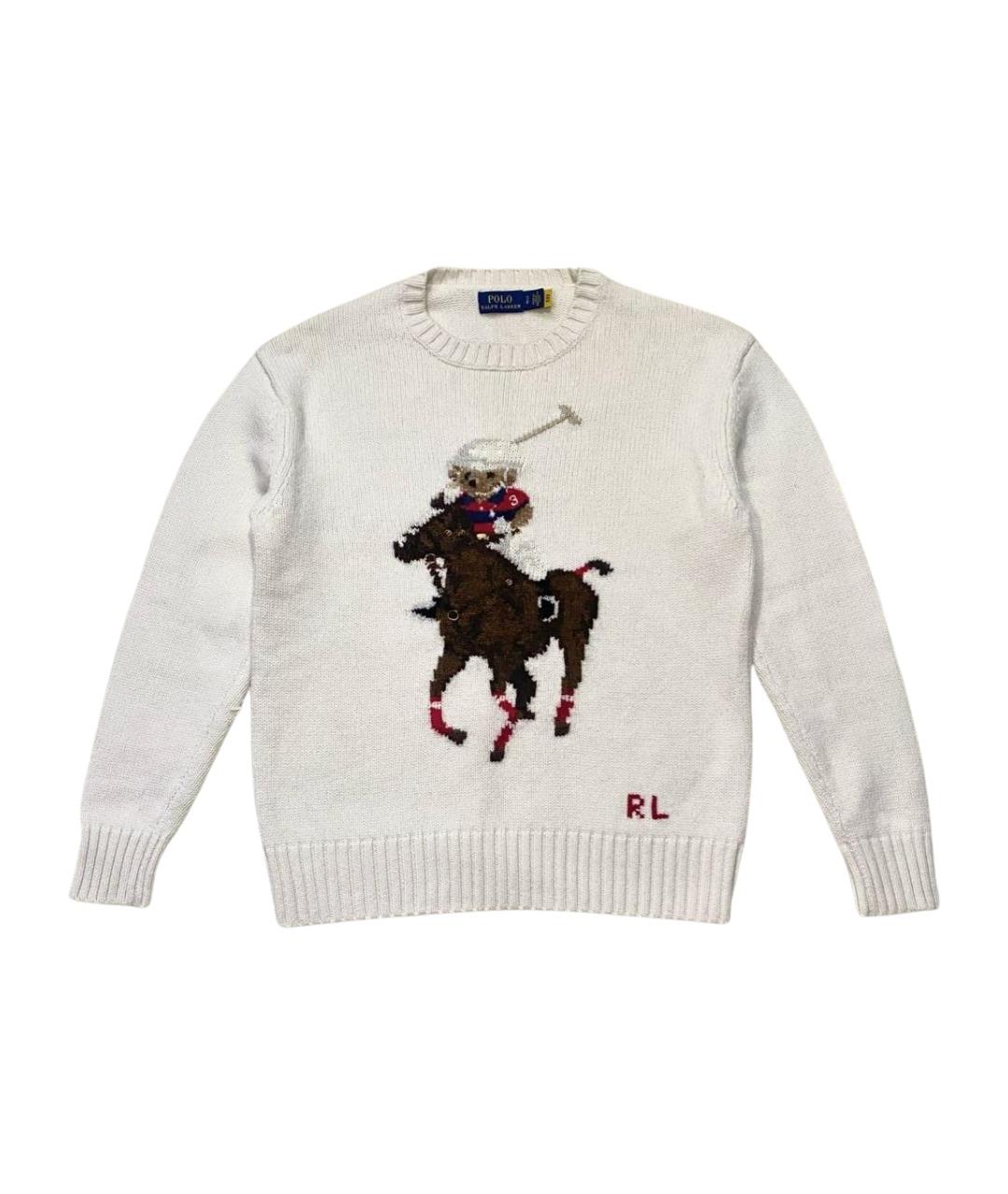 POLO RALPH LAUREN Бежевый хлопковый джемпер / свитер, фото 1