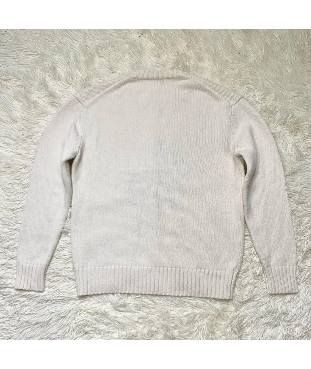 POLO RALPH LAUREN Бежевый хлопковый джемпер / свитер, фото 4