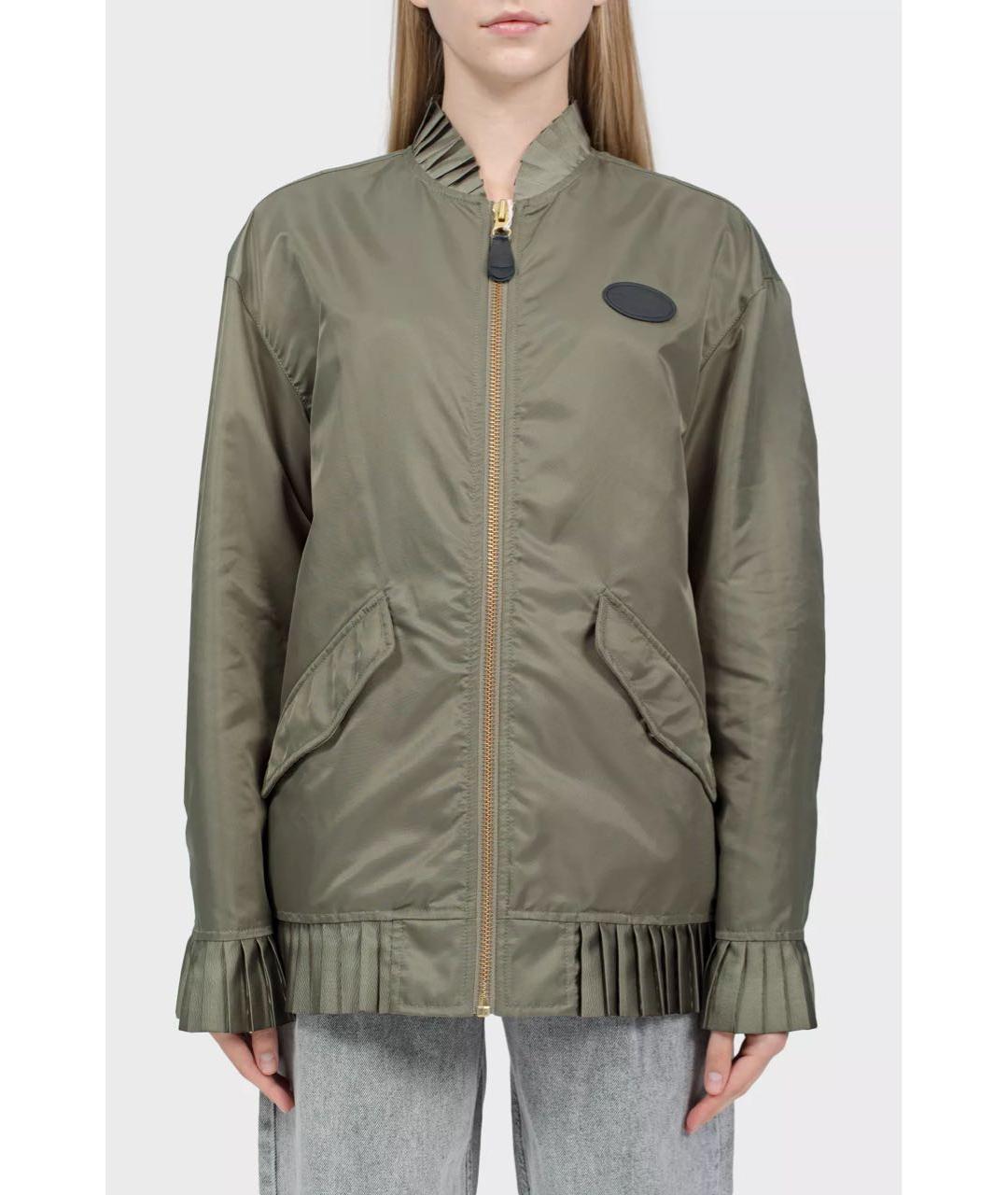 MM6 MAISON MARGIELA Хаки полиамидовая куртка, фото 2
