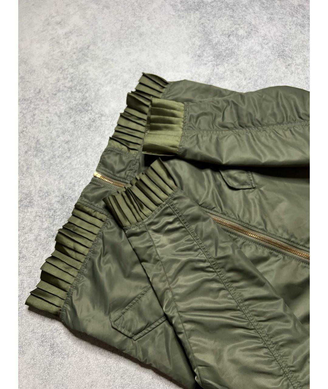 MM6 MAISON MARGIELA Хаки полиамидовая куртка, фото 7