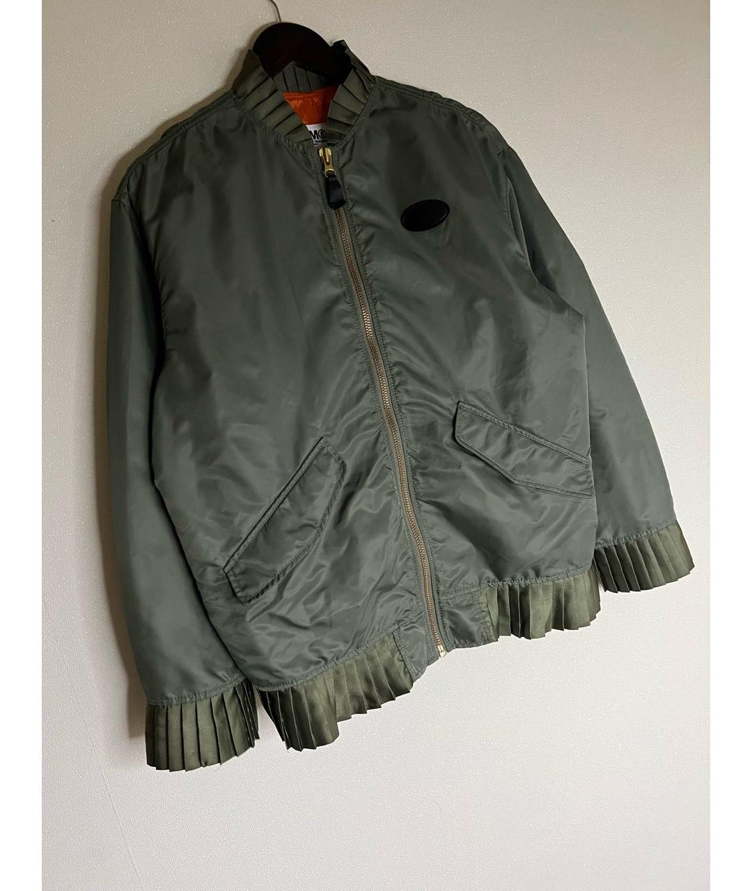 MM6 MAISON MARGIELA Хаки полиамидовая куртка, фото 4