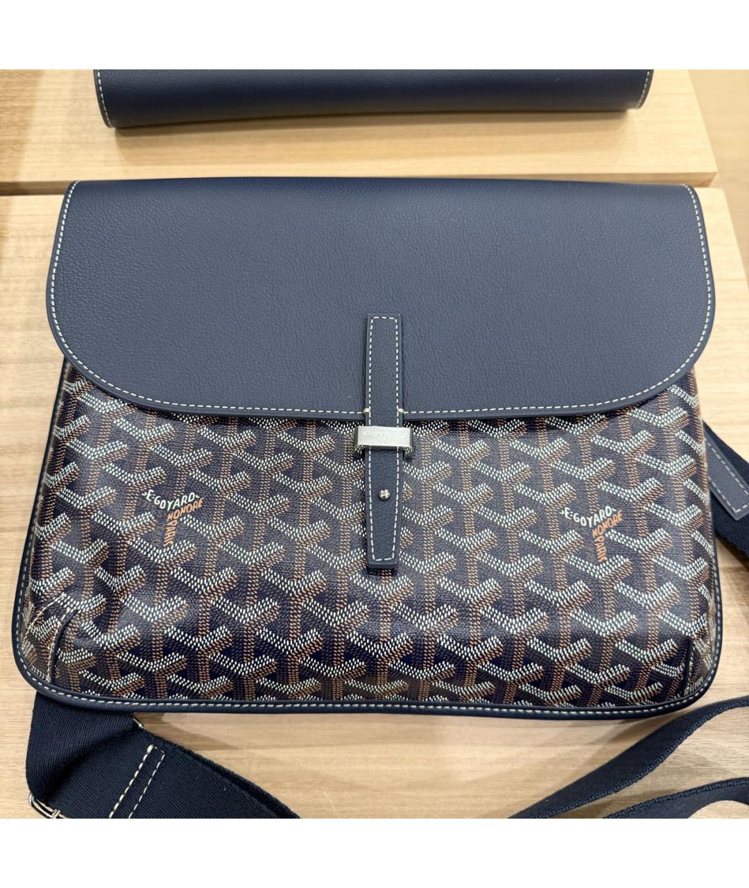 GOYARD Темно-синяя сумка на плечо, фото 5