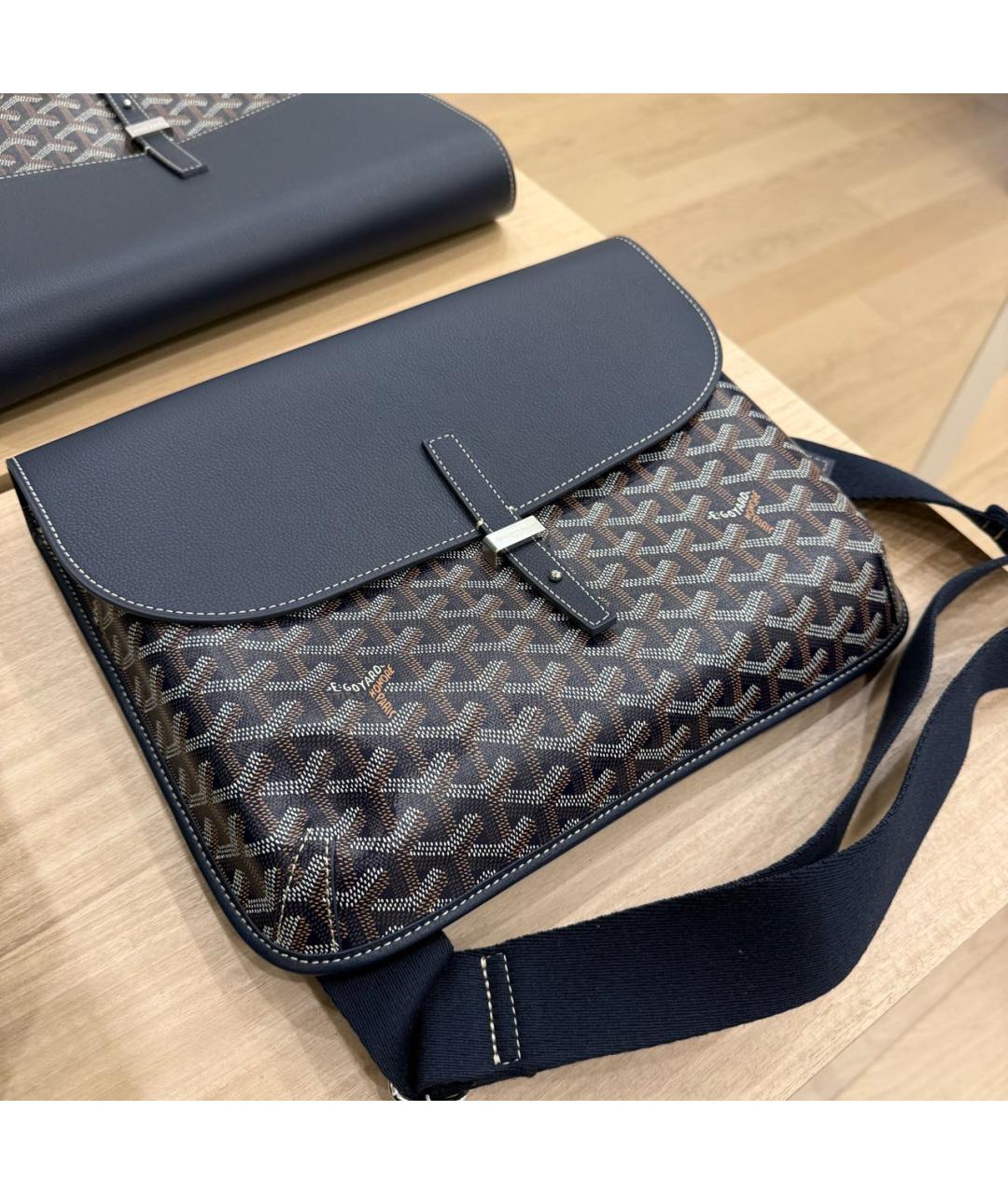 GOYARD Темно-синяя сумка на плечо, фото 4