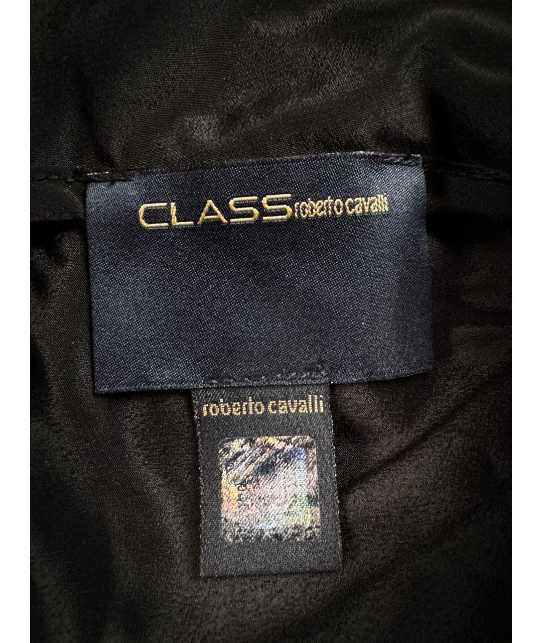 CAVALLI CLASS Черная хлопковая юбка миди, фото 6