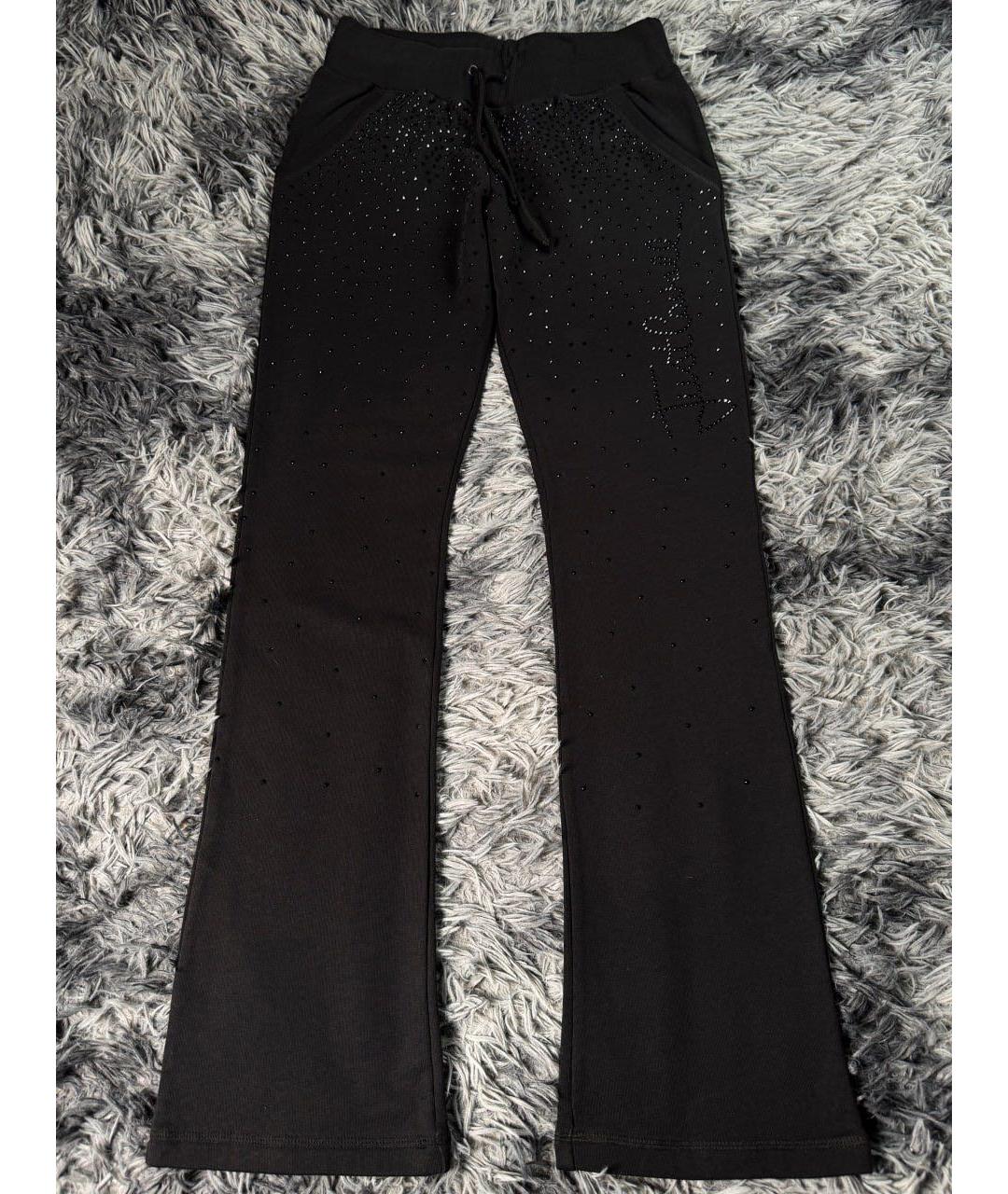 JUST CAVALLI Черные хлопковые спортивные брюки и шорты, фото 7