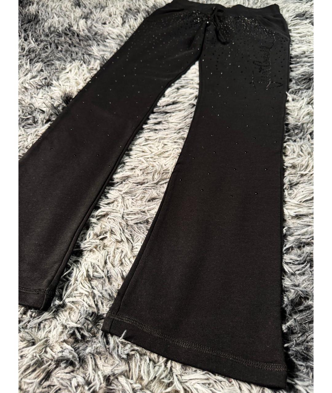JUST CAVALLI Черные хлопковые спортивные брюки и шорты, фото 6