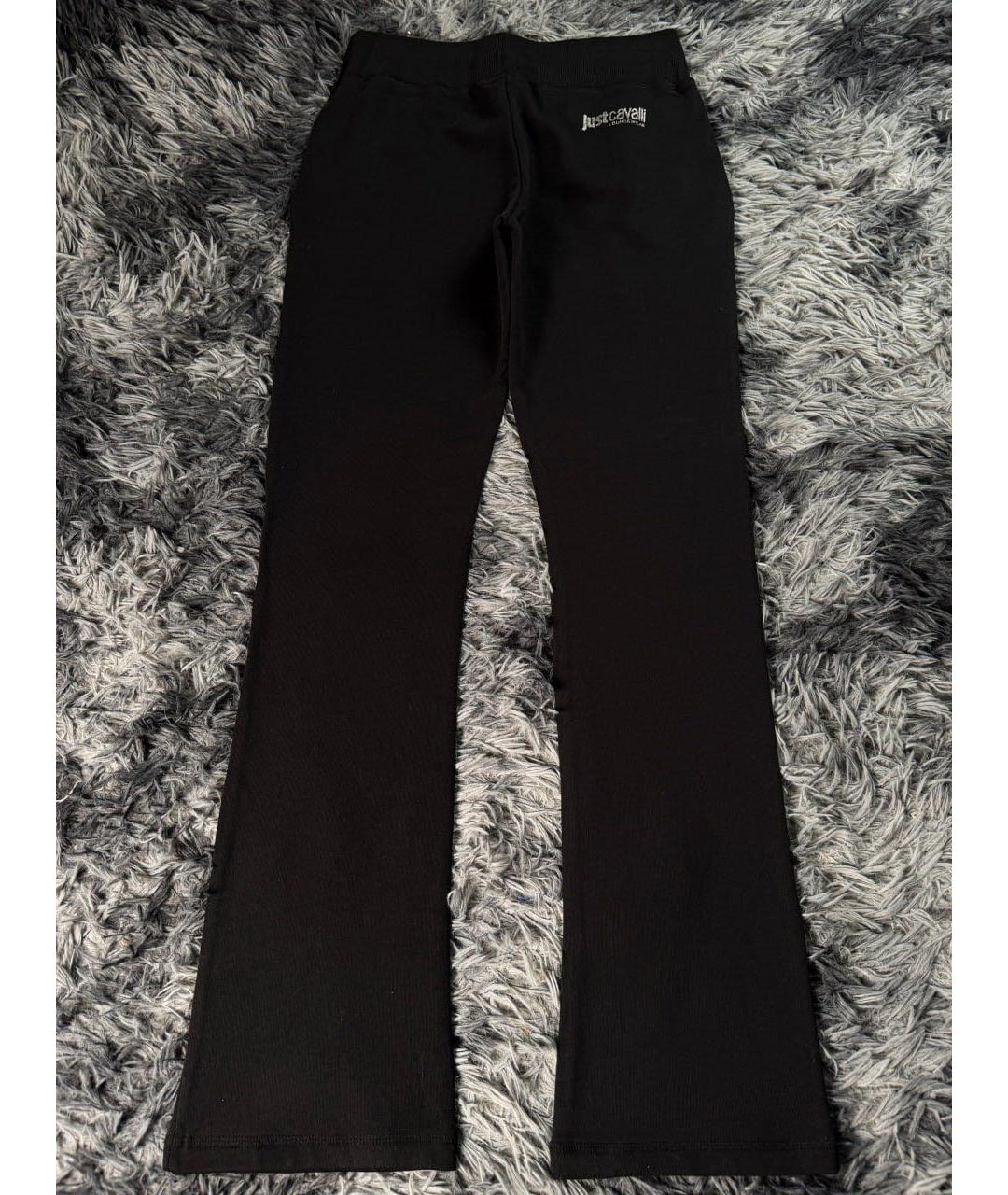 JUST CAVALLI Черные хлопковые спортивные брюки и шорты, фото 2