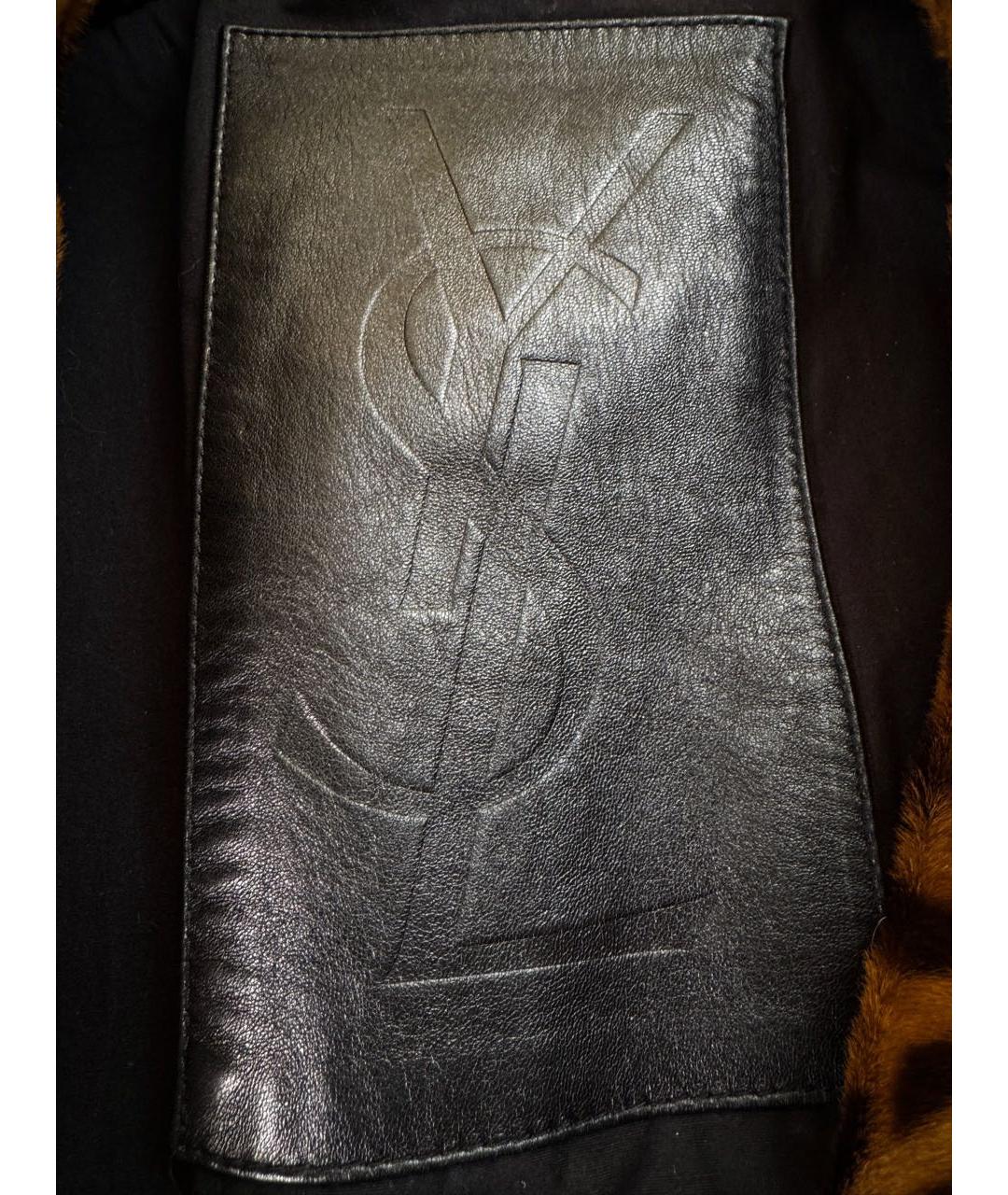 SAINT LAURENT Коричневая куртка из экзотической кожи, фото 5