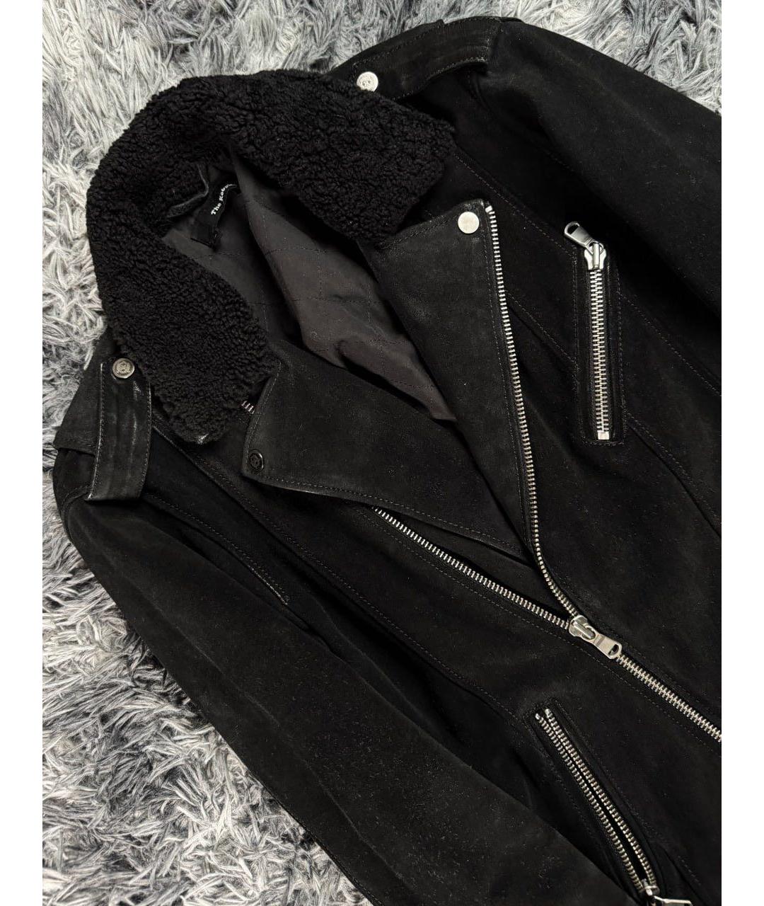 THE KOOPLES Черная кожаная куртка, фото 4