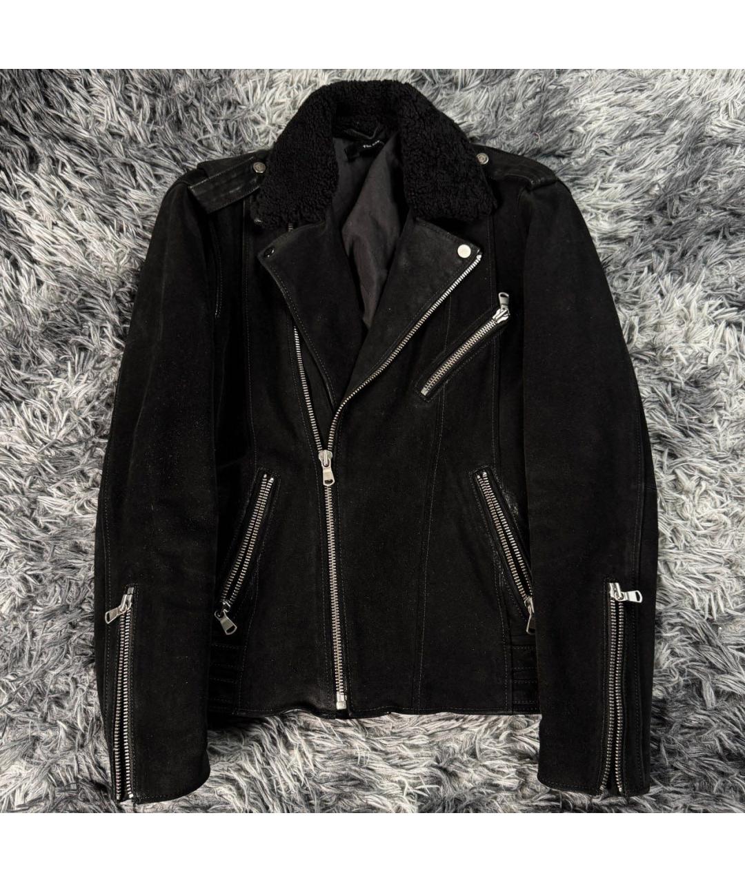 THE KOOPLES Черная кожаная куртка, фото 7