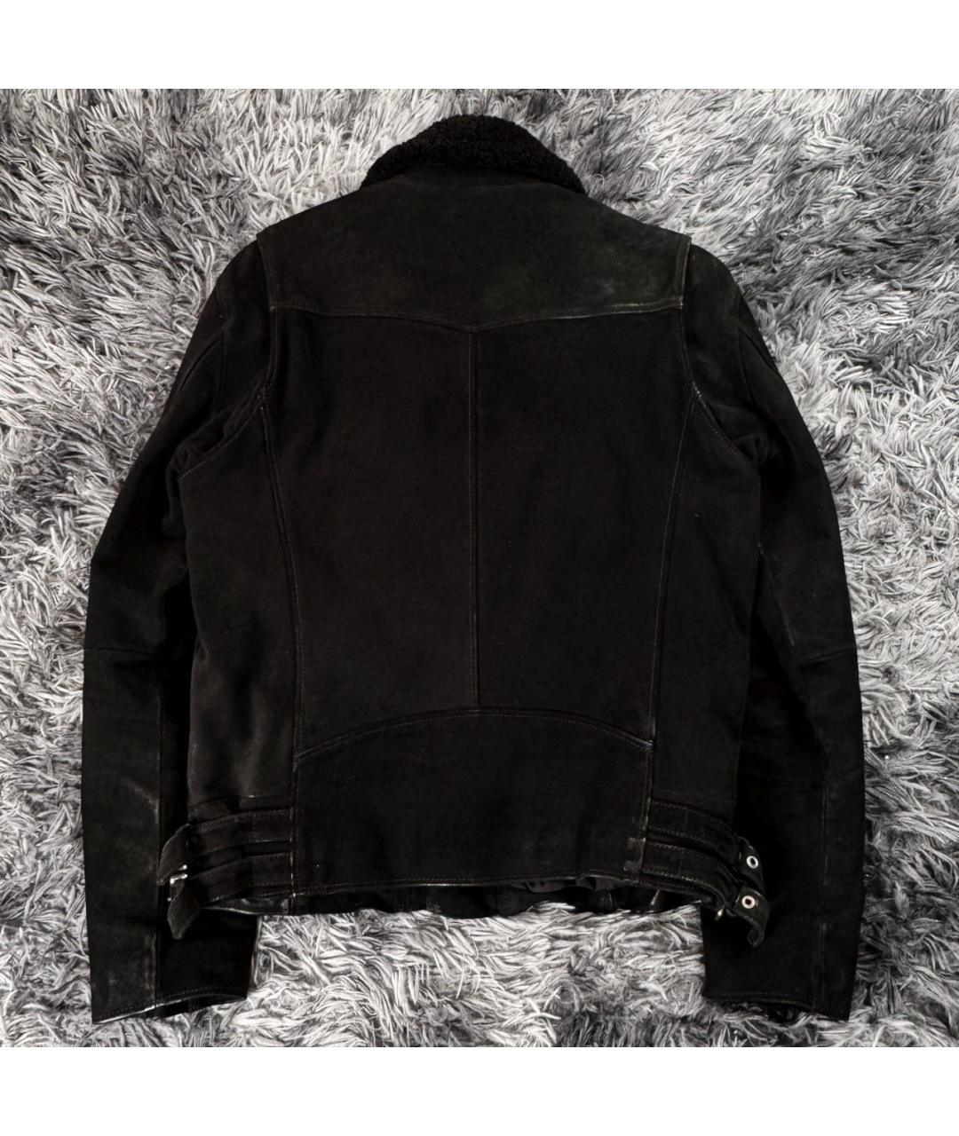THE KOOPLES Черная кожаная куртка, фото 2