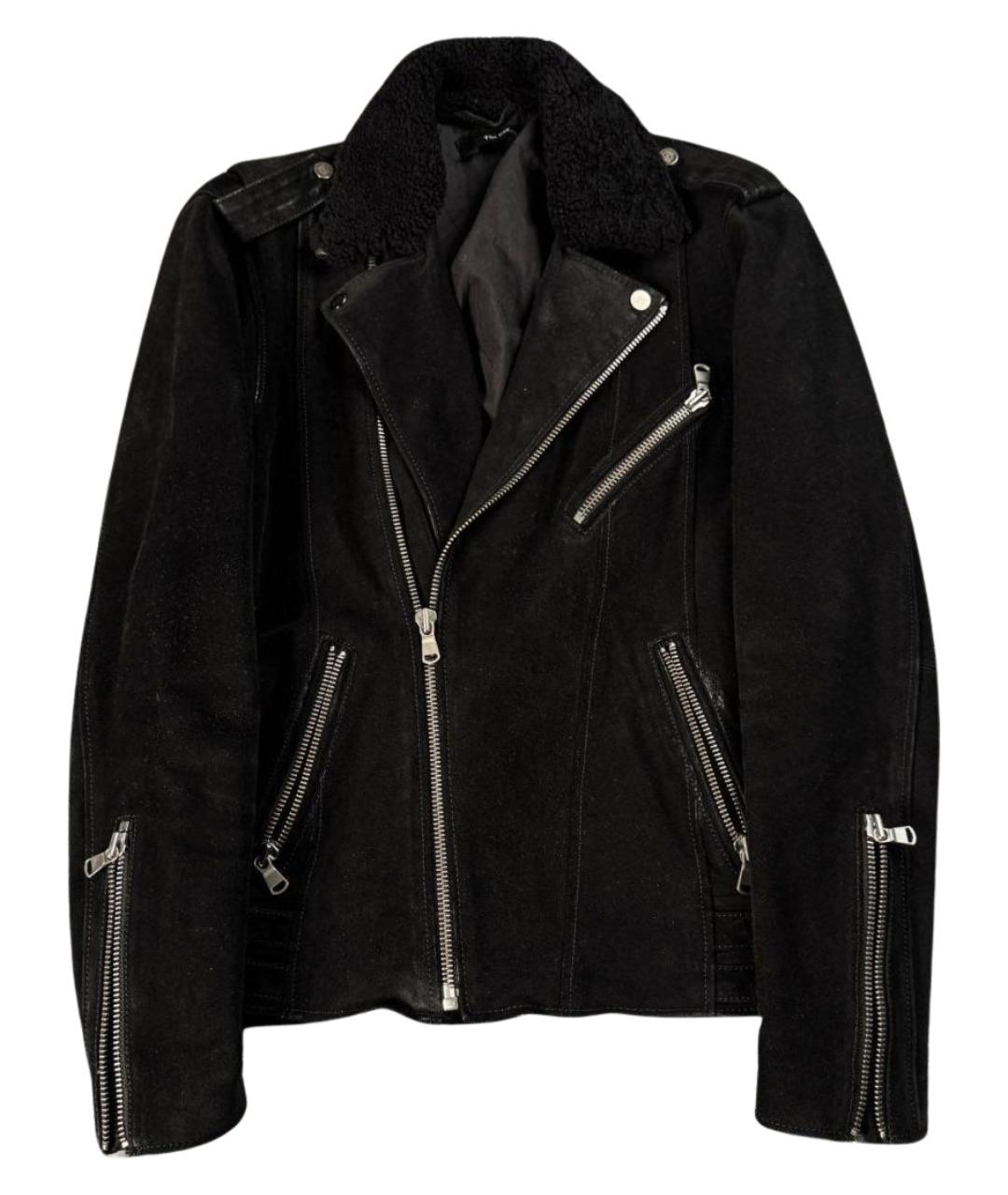 THE KOOPLES Черная кожаная куртка, фото 1