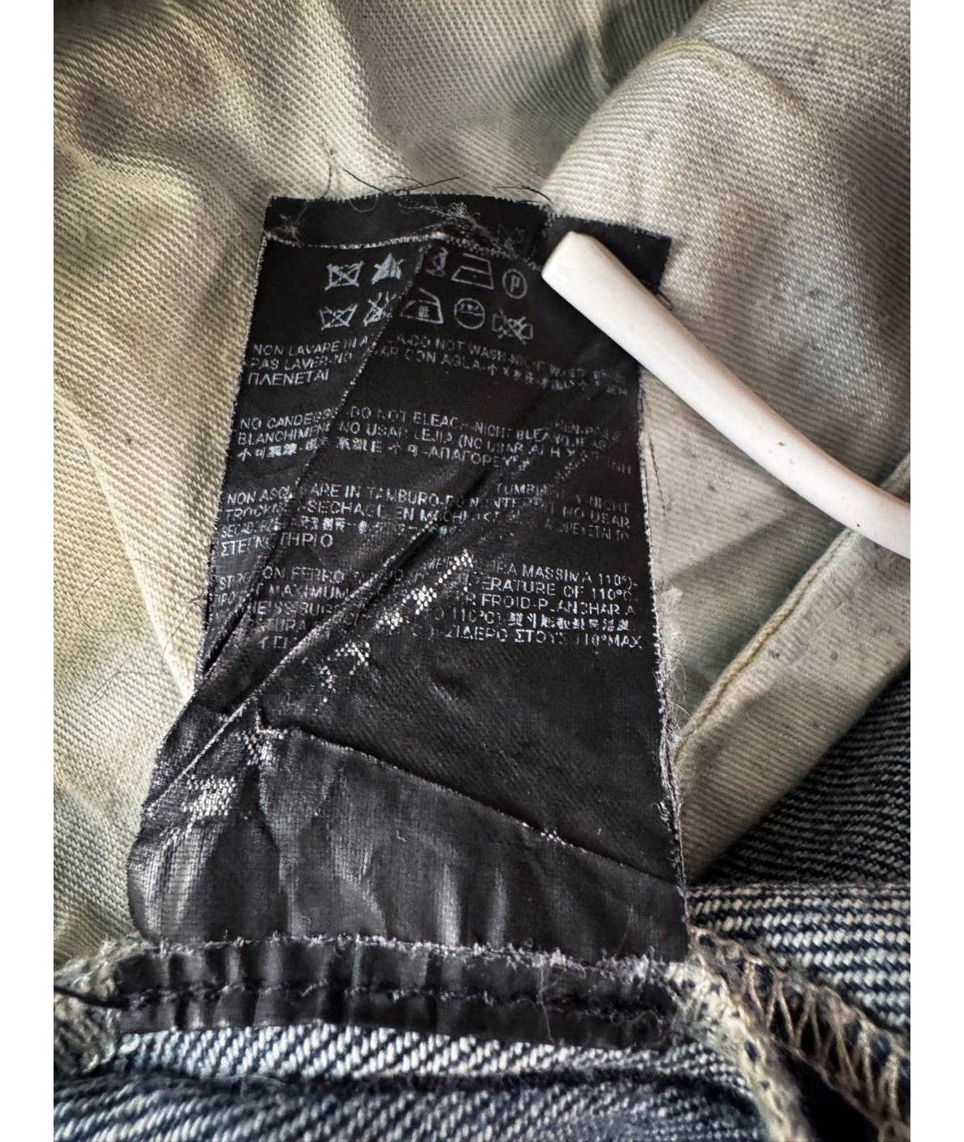 SAINT LAURENT Голубые хлопковые джинсы слим, фото 5