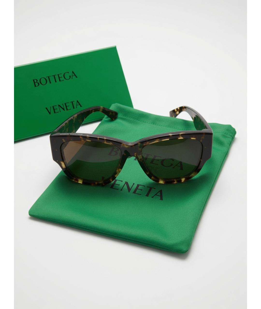 BOTTEGA VENETA Черные пластиковые солнцезащитные очки, фото 5