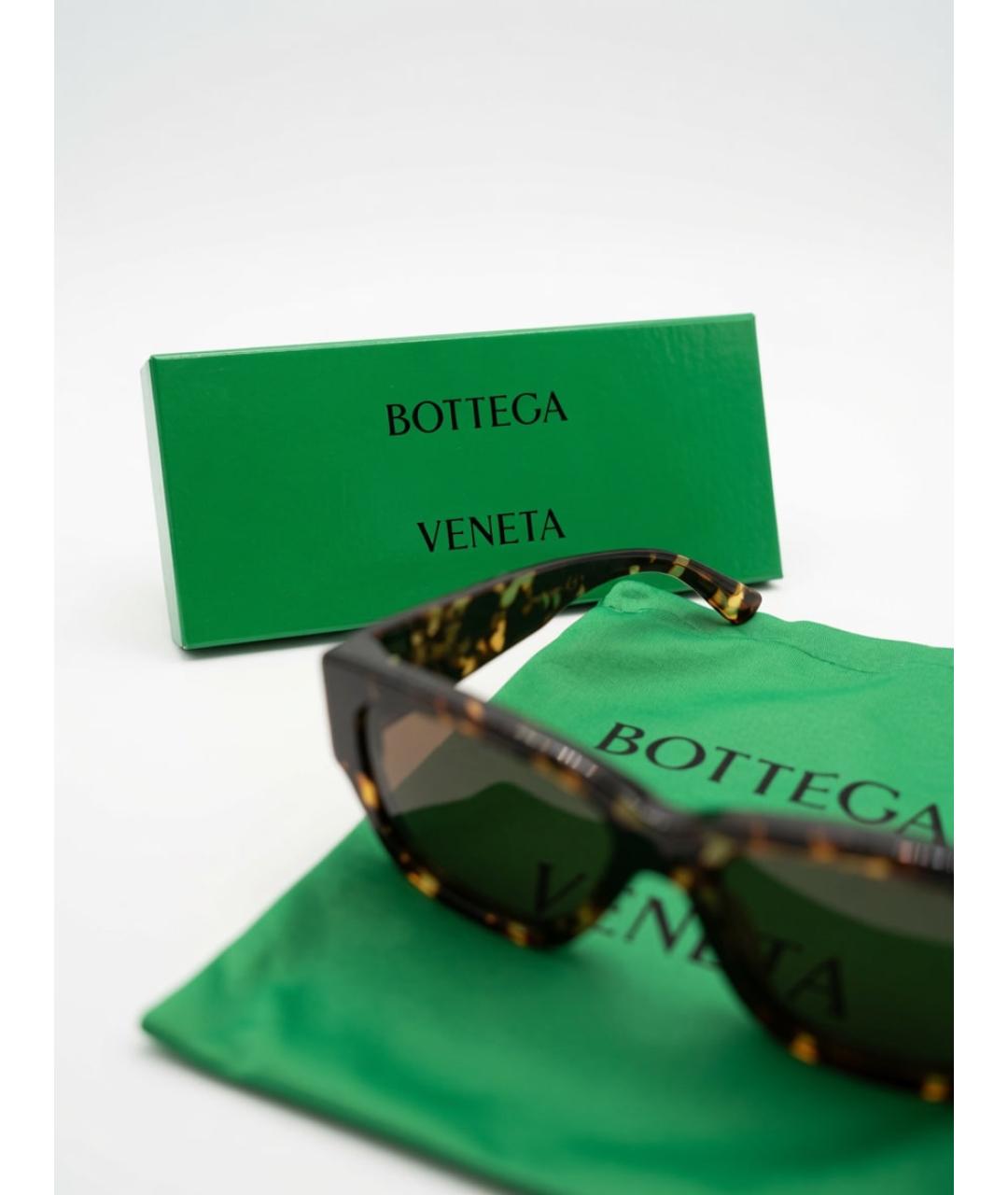 BOTTEGA VENETA Черные пластиковые солнцезащитные очки, фото 4