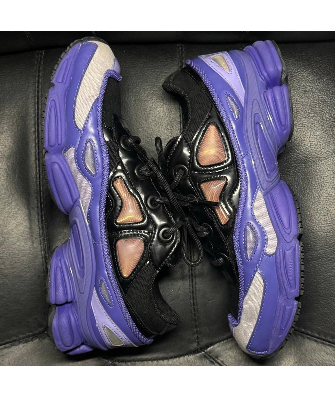 ADIDAS X RAF SIMONS Черные текстильные низкие кроссовки / кеды, фото 4