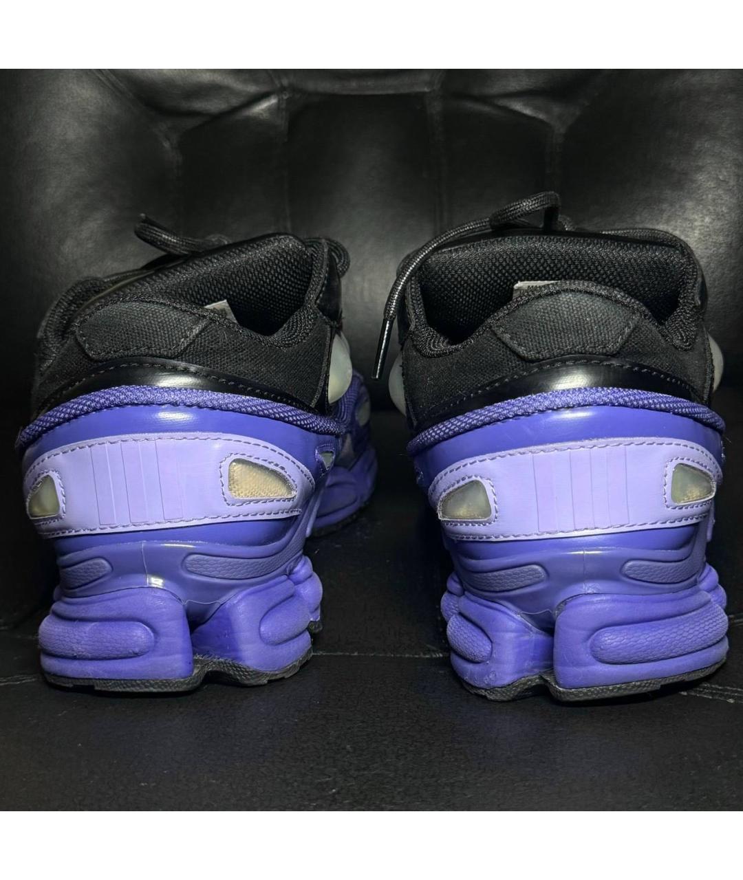 ADIDAS X RAF SIMONS Черные текстильные низкие кроссовки / кеды, фото 2