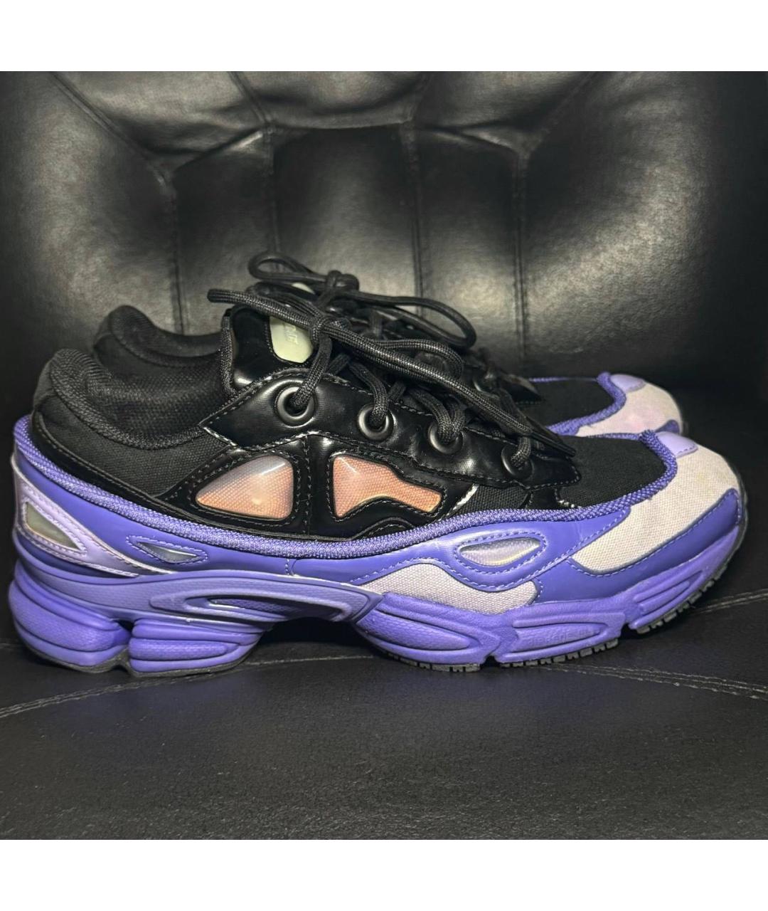 ADIDAS X RAF SIMONS Черные текстильные низкие кроссовки / кеды, фото 9