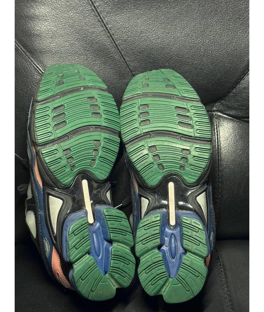 ADIDAS X RAF SIMONS Коричневые текстильные низкие кроссовки / кеды, фото 8