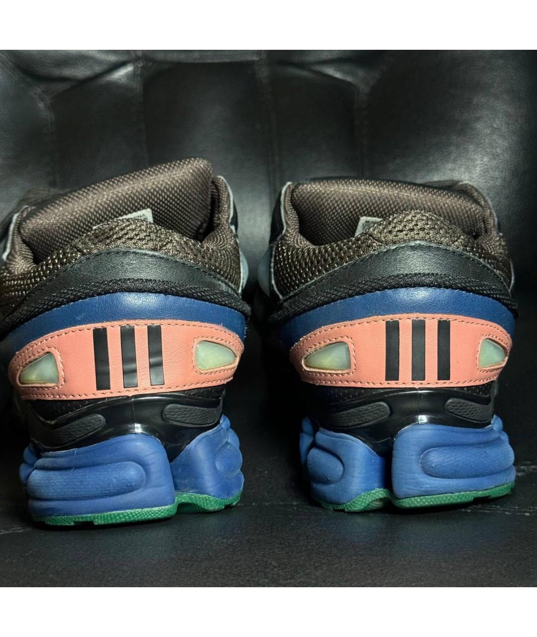 ADIDAS X RAF SIMONS Коричневые текстильные низкие кроссовки / кеды, фото 2