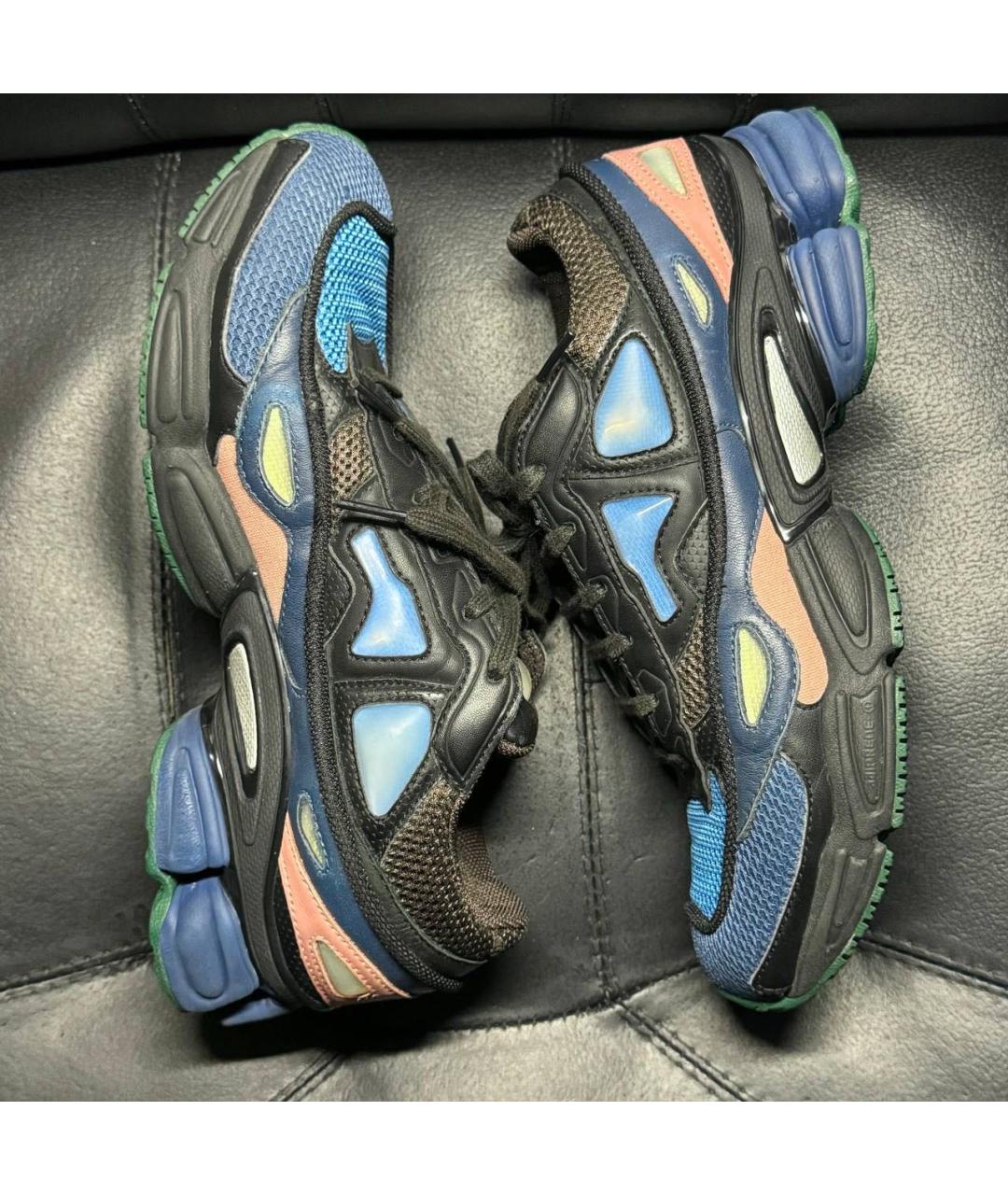 ADIDAS X RAF SIMONS Коричневые текстильные низкие кроссовки / кеды, фото 4