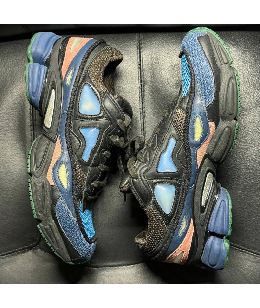 ADIDAS X RAF SIMONS Коричневые текстильные низкие кроссовки / кеды, фото 3