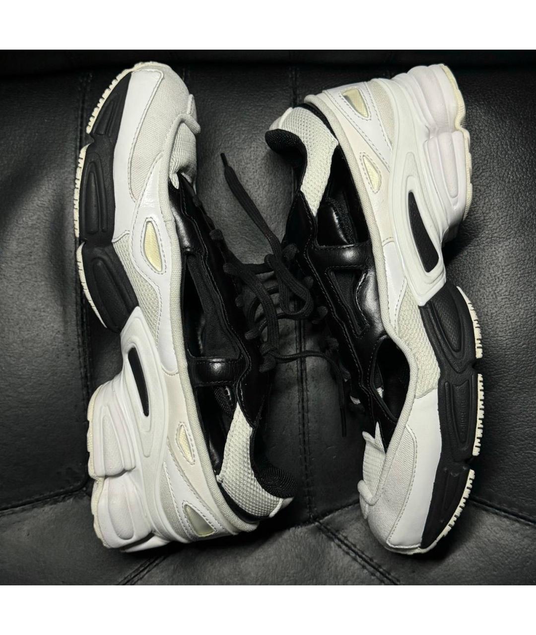 ADIDAS X RAF SIMONS Белые текстильные низкие кроссовки / кеды, фото 4